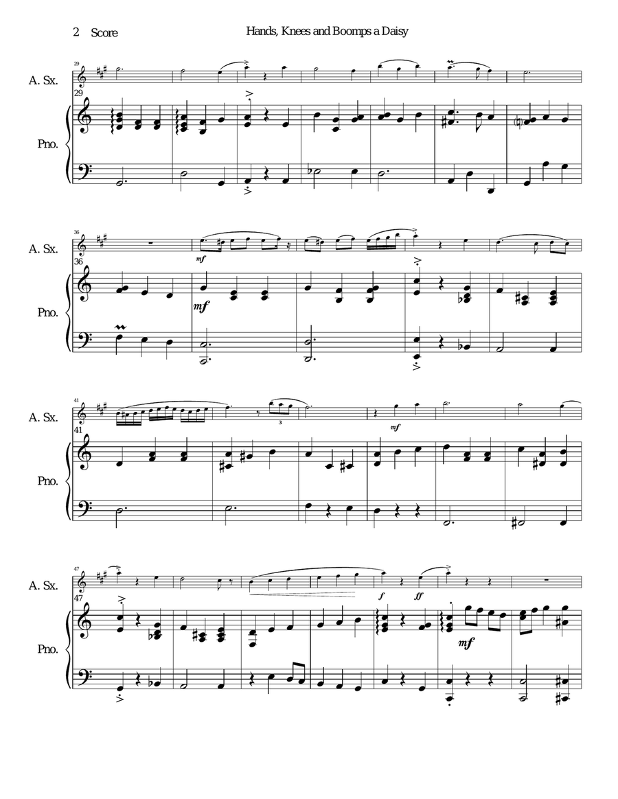 Boomps A Daisy Alto Saxophone scores gallery preview page 2