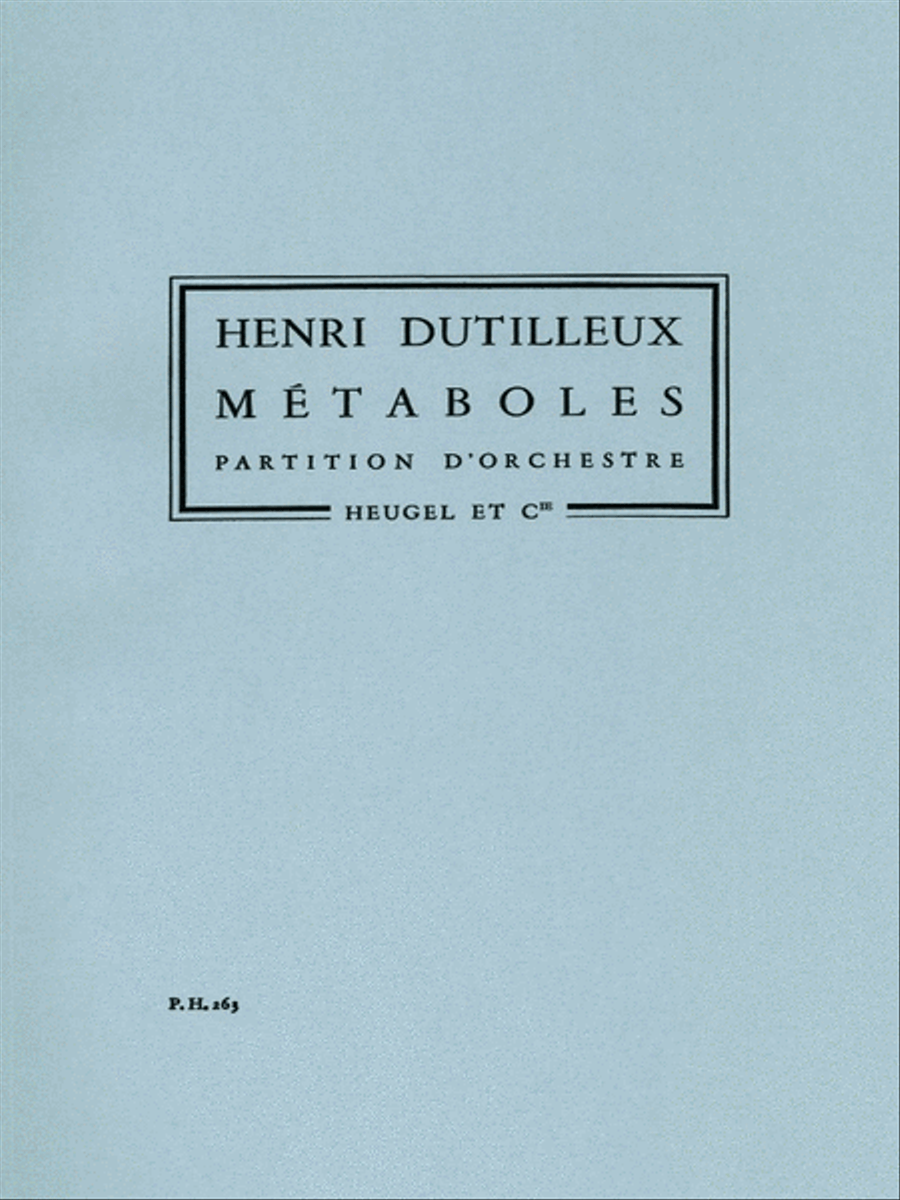 Metaboles (ph263) (orchestra) Orchestra scores gallery preview page 1