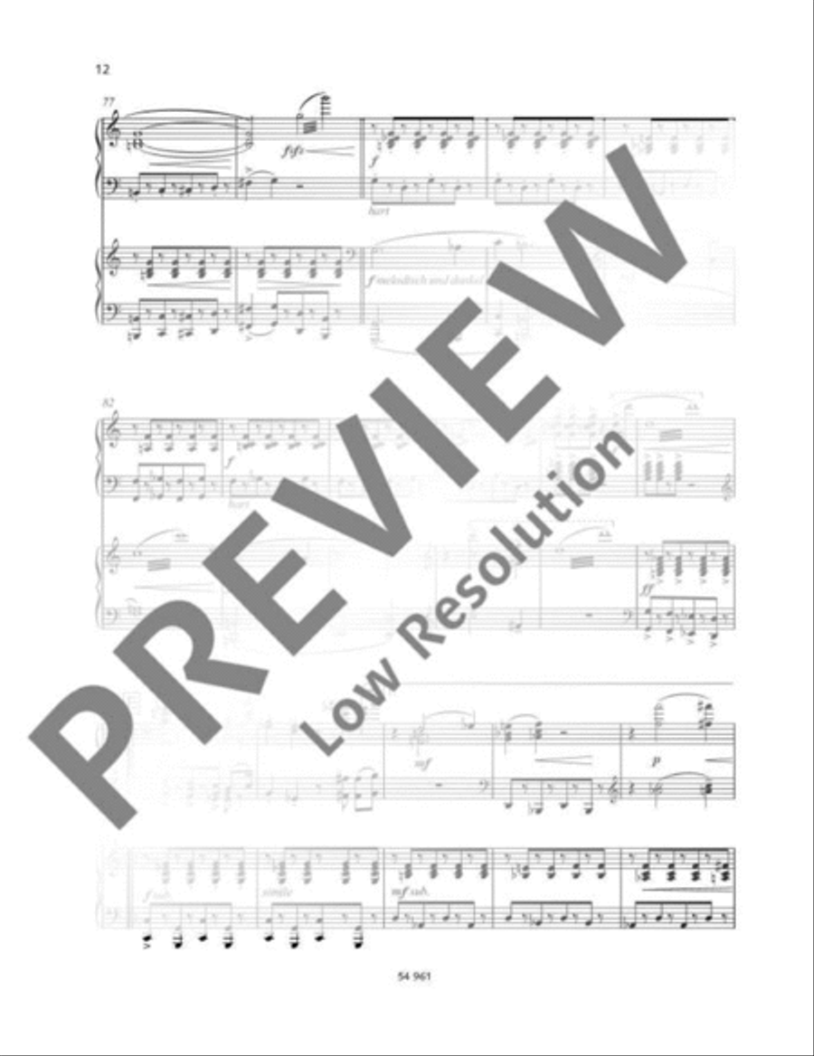Der Minuten-Tristan Piano Duet scores gallery preview page 13