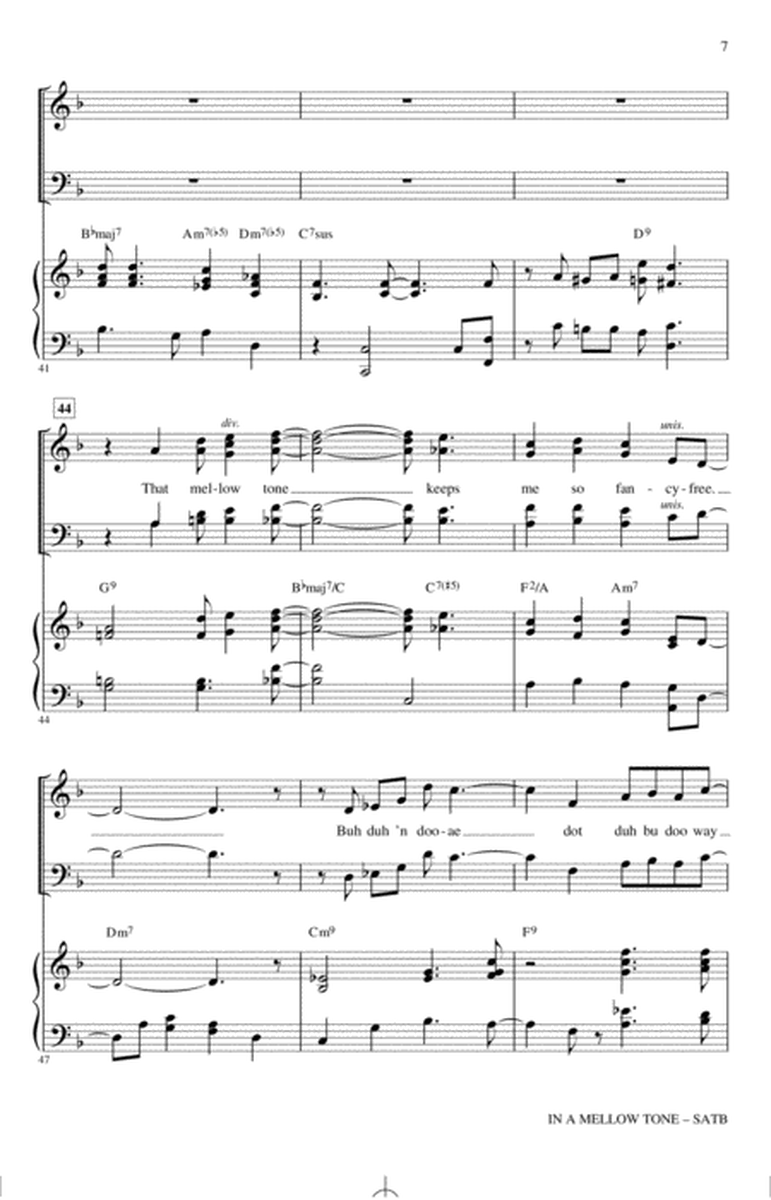 In A Mellow Tone (arr. Paris Rutherford)