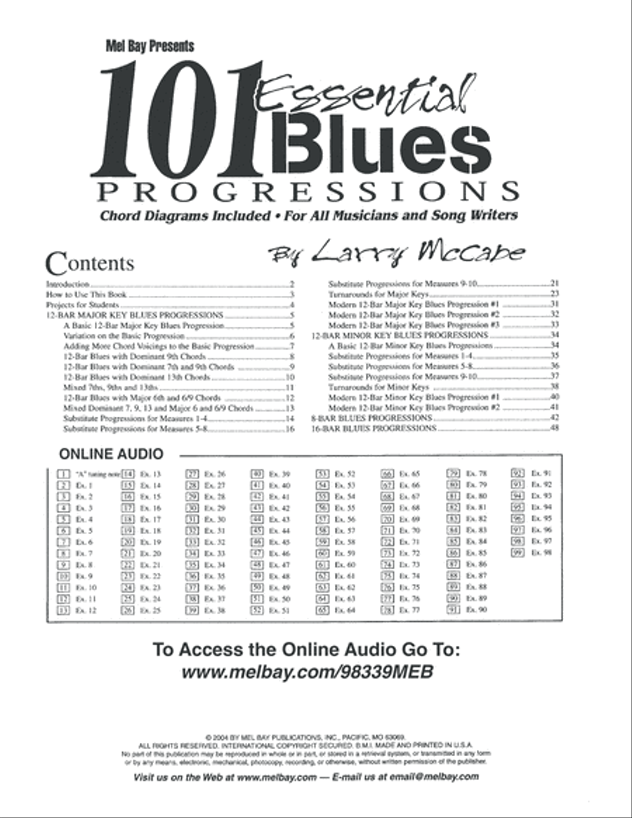 101 Essential Blues Progressions Electric Guitar scores gallery preview page 2