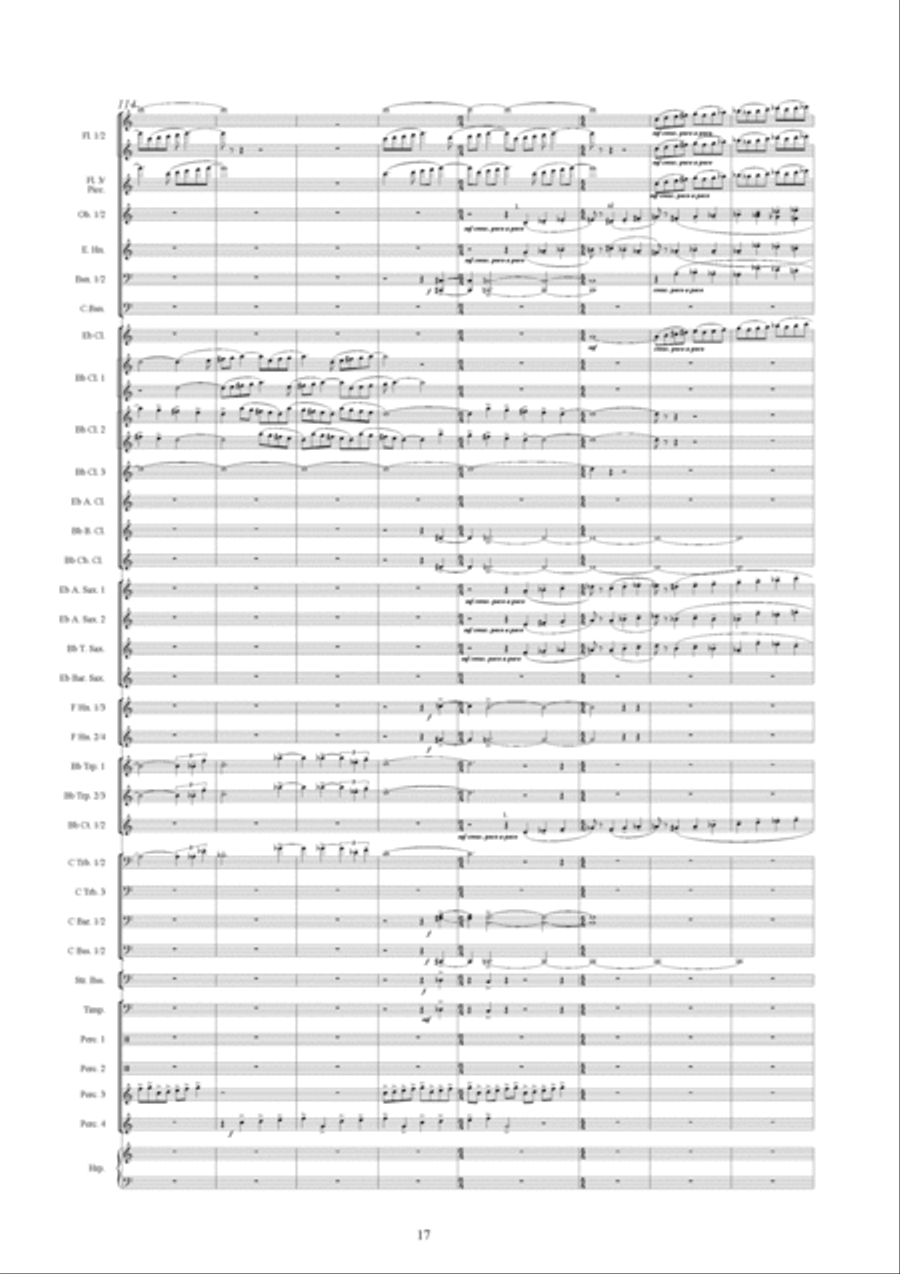 Symphonic Variations Concert Band scores gallery preview page 18