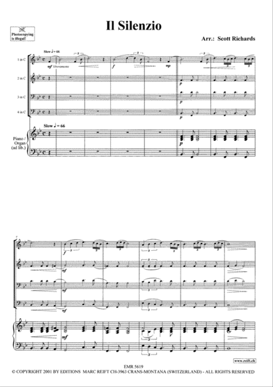 Il Silenzio Brass Ensemble scores gallery preview page 7