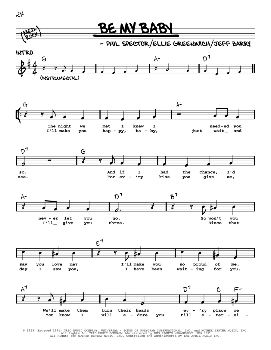 Be My Baby Voice scores gallery preview page 1