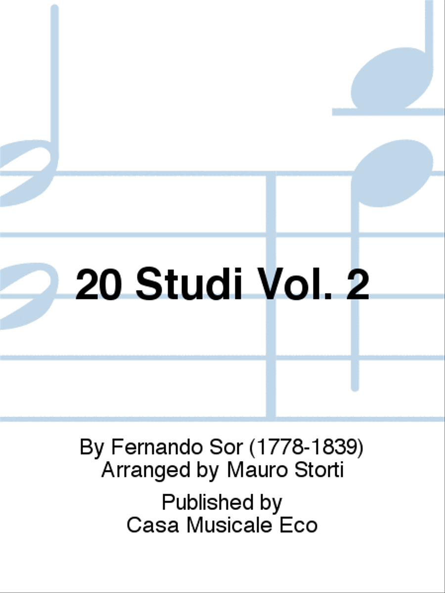 20 Studi Vol. 2 Guitar scores gallery preview page 1