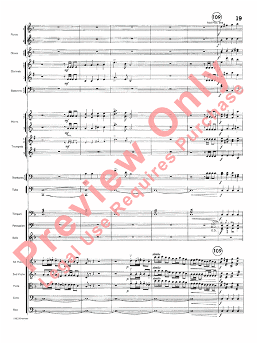 Overture 1812 Overture 1812 Full Orchestra scores gallery preview page 20