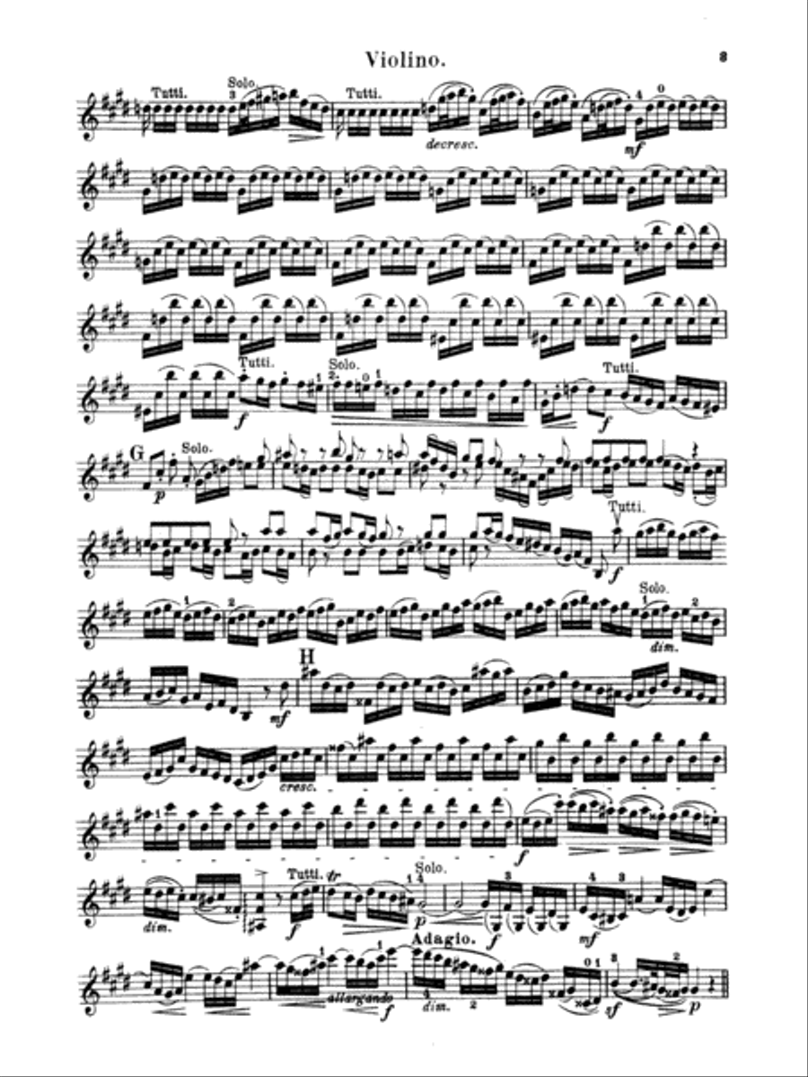 Bach: Violin Concerto No. 2 in E Major Violin Solo scores gallery preview page 3