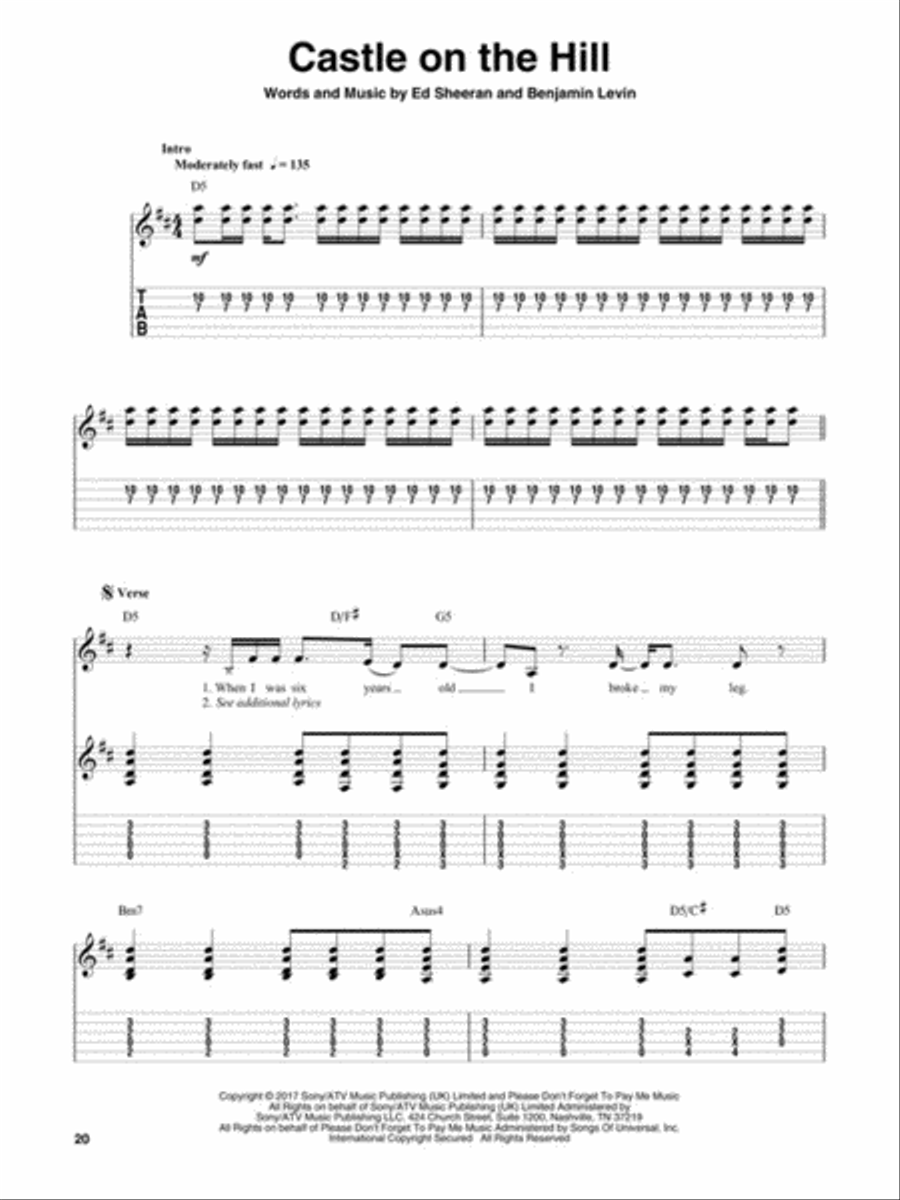 Ed Sheeran Ed Sheeran Electric Guitar scores gallery preview page 5