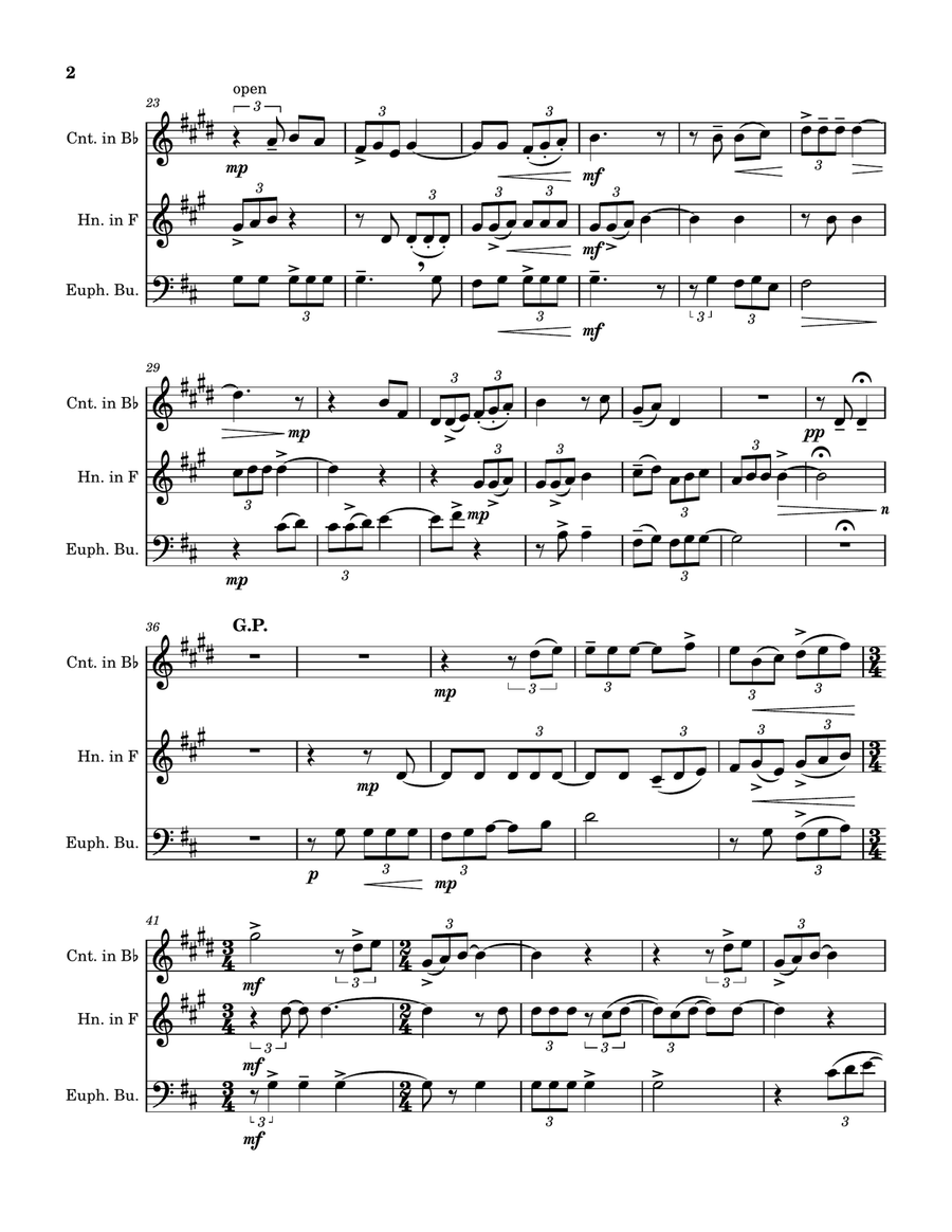 Moonlight on the North Country Brass Ensemble scores gallery preview page 4