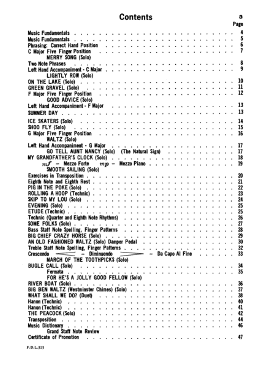 Piano Student, Level 1 Piano Method scores gallery preview page 2