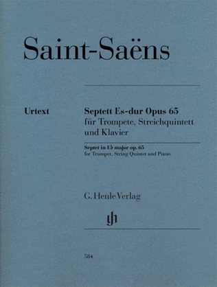 Book cover for Saint-Saens - Septet In E Flat Major Op 65