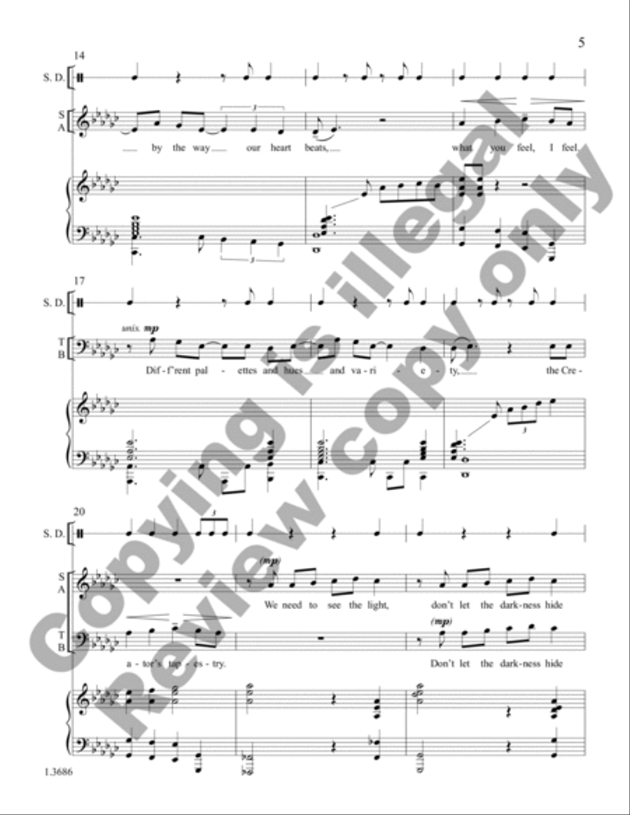 Light Transforms the Darkness (Choral Score)