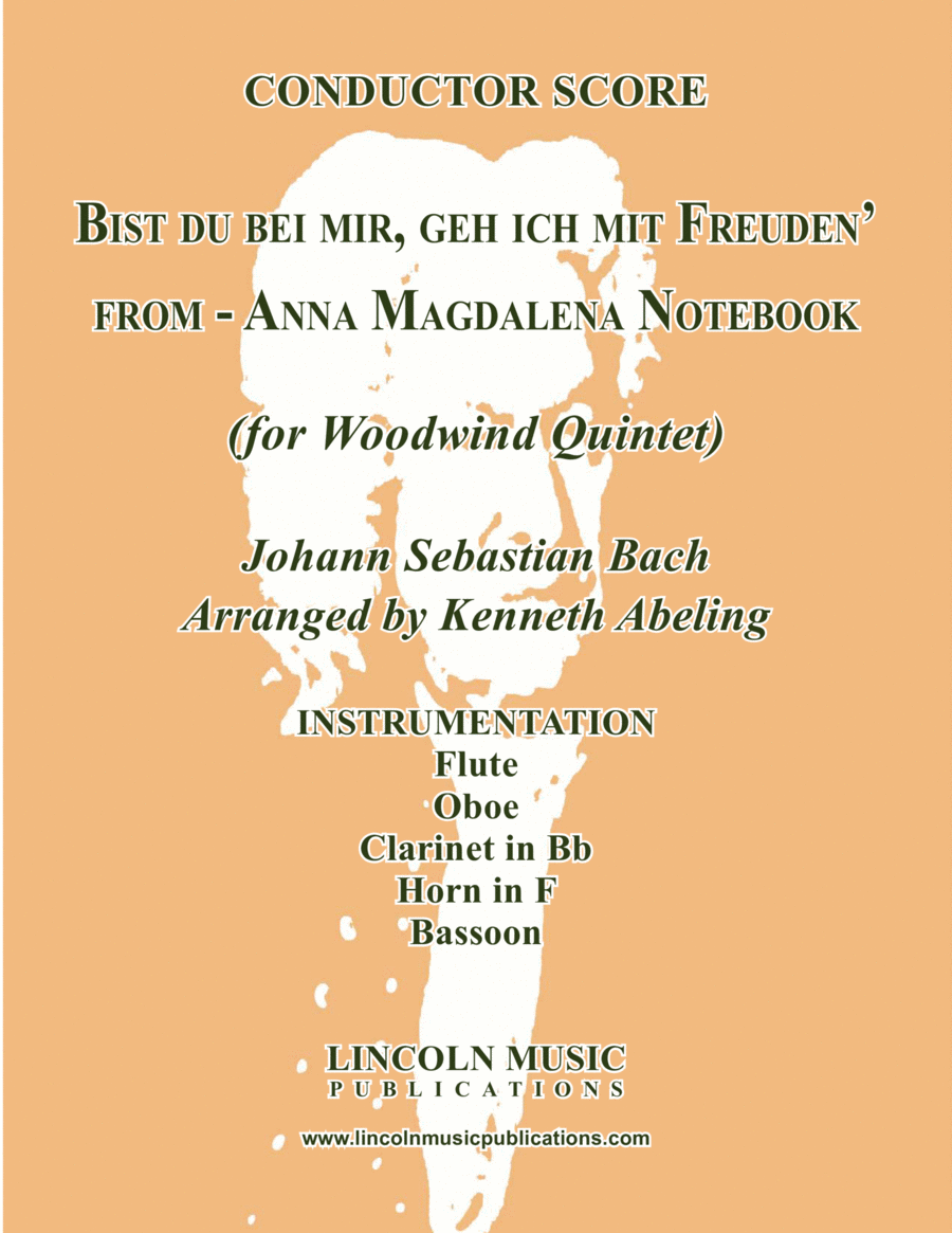 Bist du bei mir, geh ich mit Freuden' (for Woodwind Quintet) Woodwind Quintet scores gallery preview page 1
