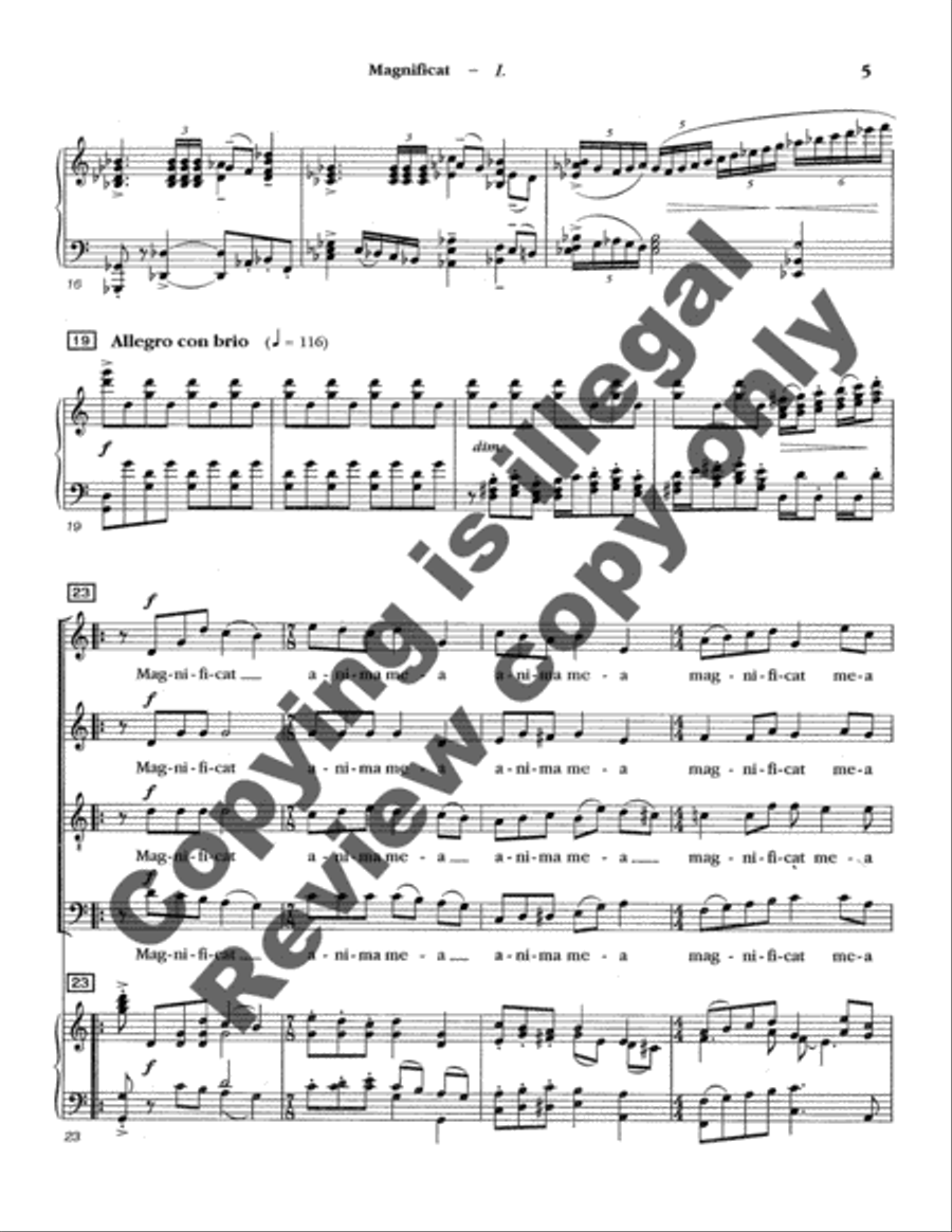 Magnificat 4-Part scores gallery preview page 5