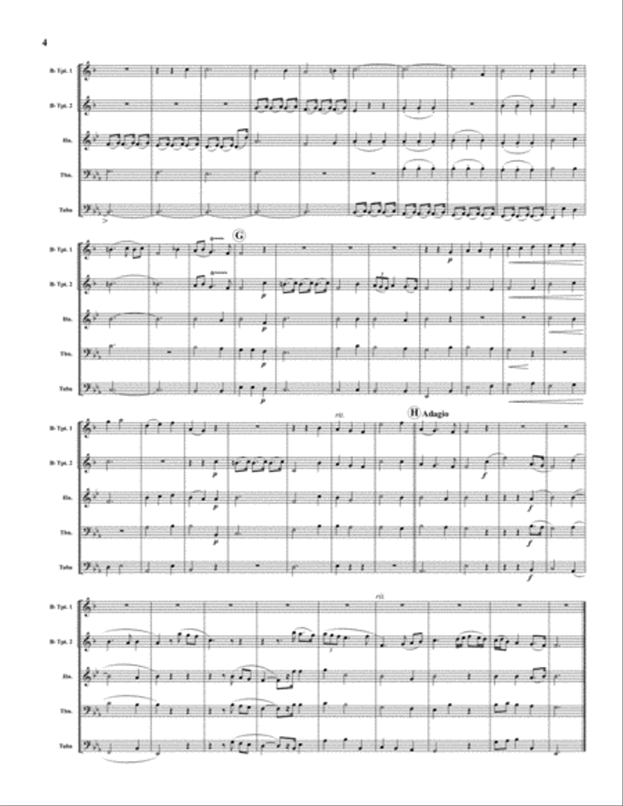 I Know That My Redeemer Lives Brass Quintet scores gallery preview page 5
