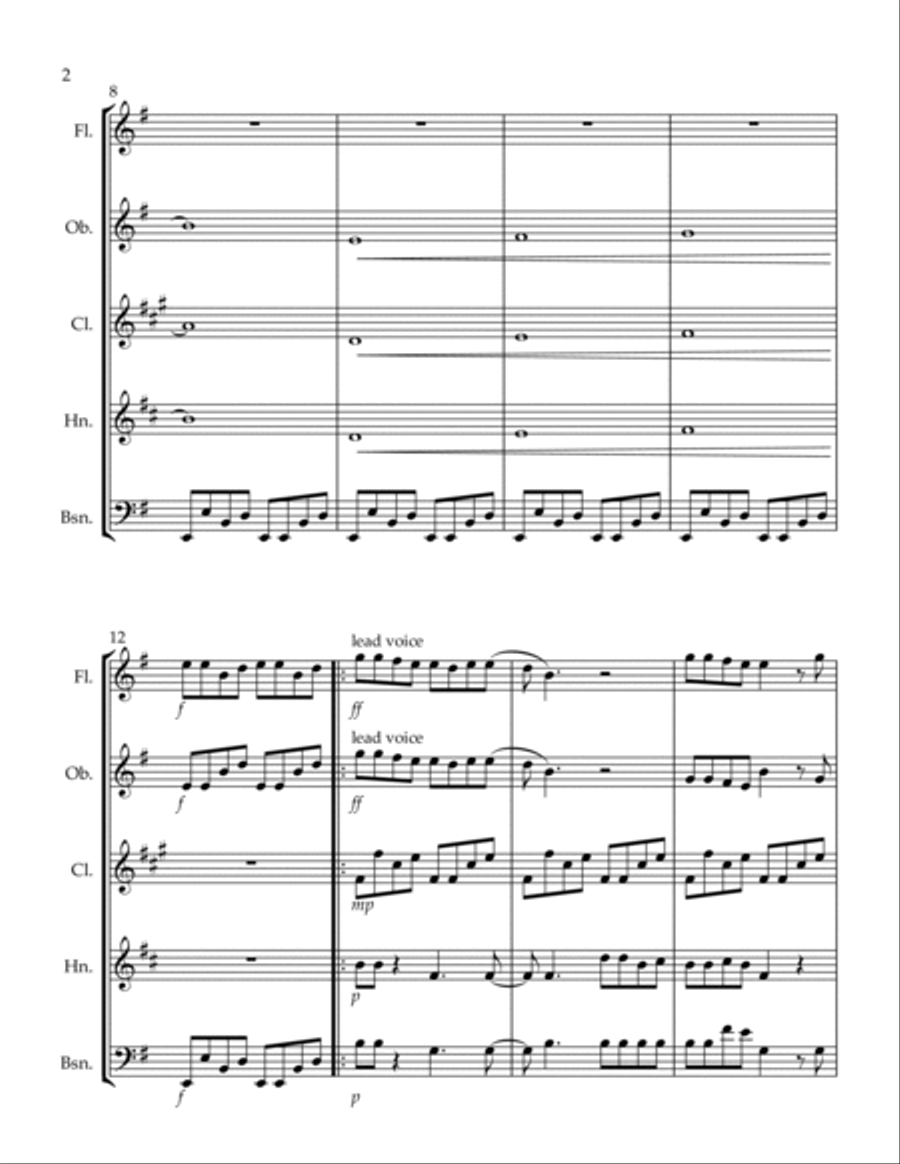Livin' On A Prayer Livin' On A Prayer Woodwind Quintet scores gallery preview page 2