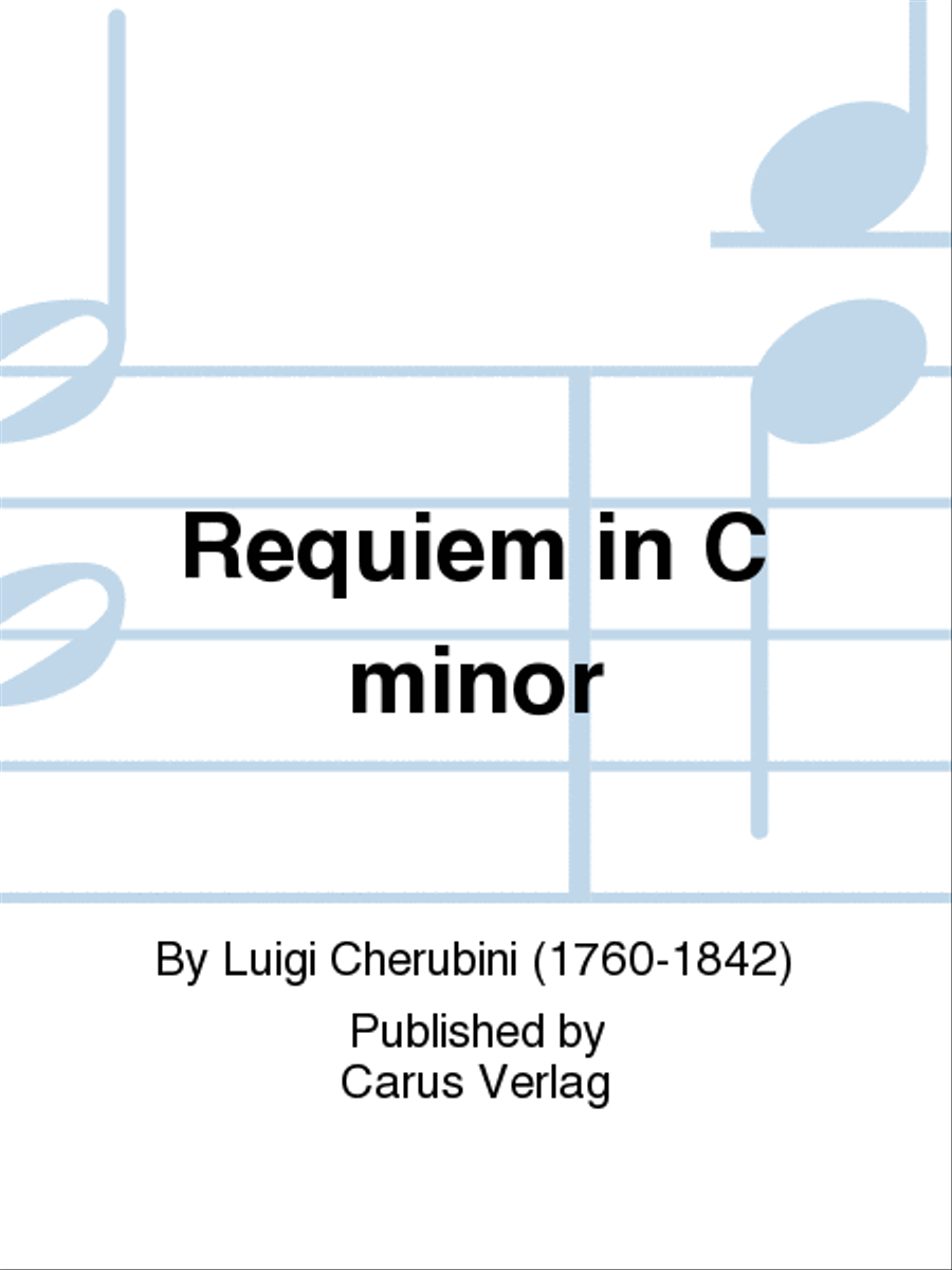 Requiem in C minor by Luigi Cherubini 4-Part - Sheet Music