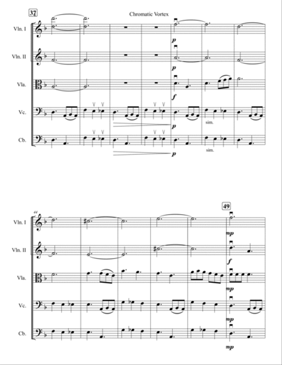 Chromatic Vortex String Orchestra scores gallery preview page 5