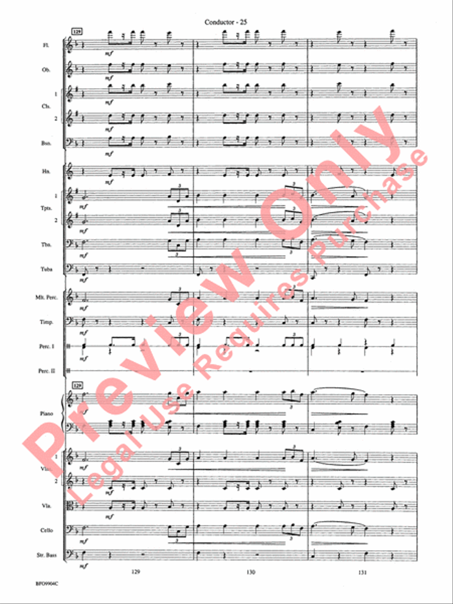 Commencement Suite Full Orchestra scores gallery preview page 28