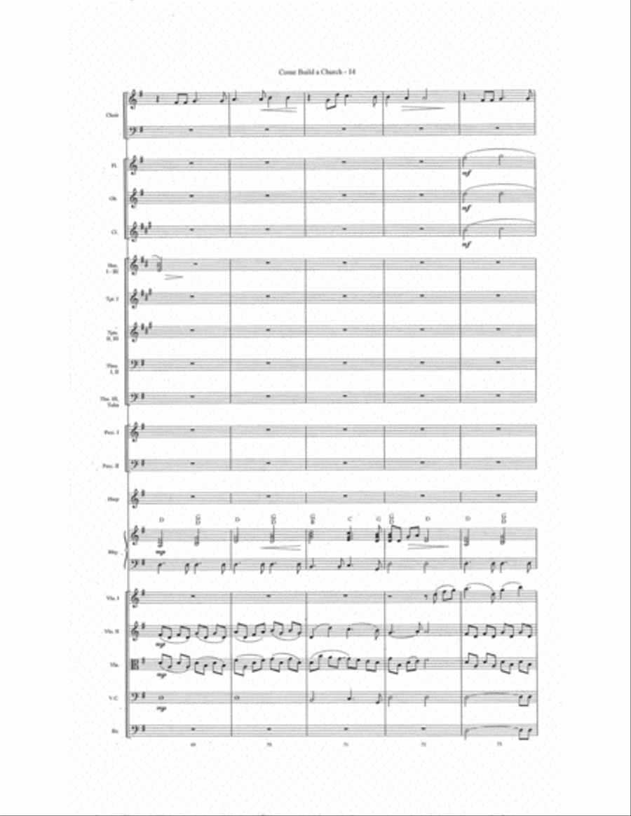 Come Build a Church Choir scores gallery preview page 15