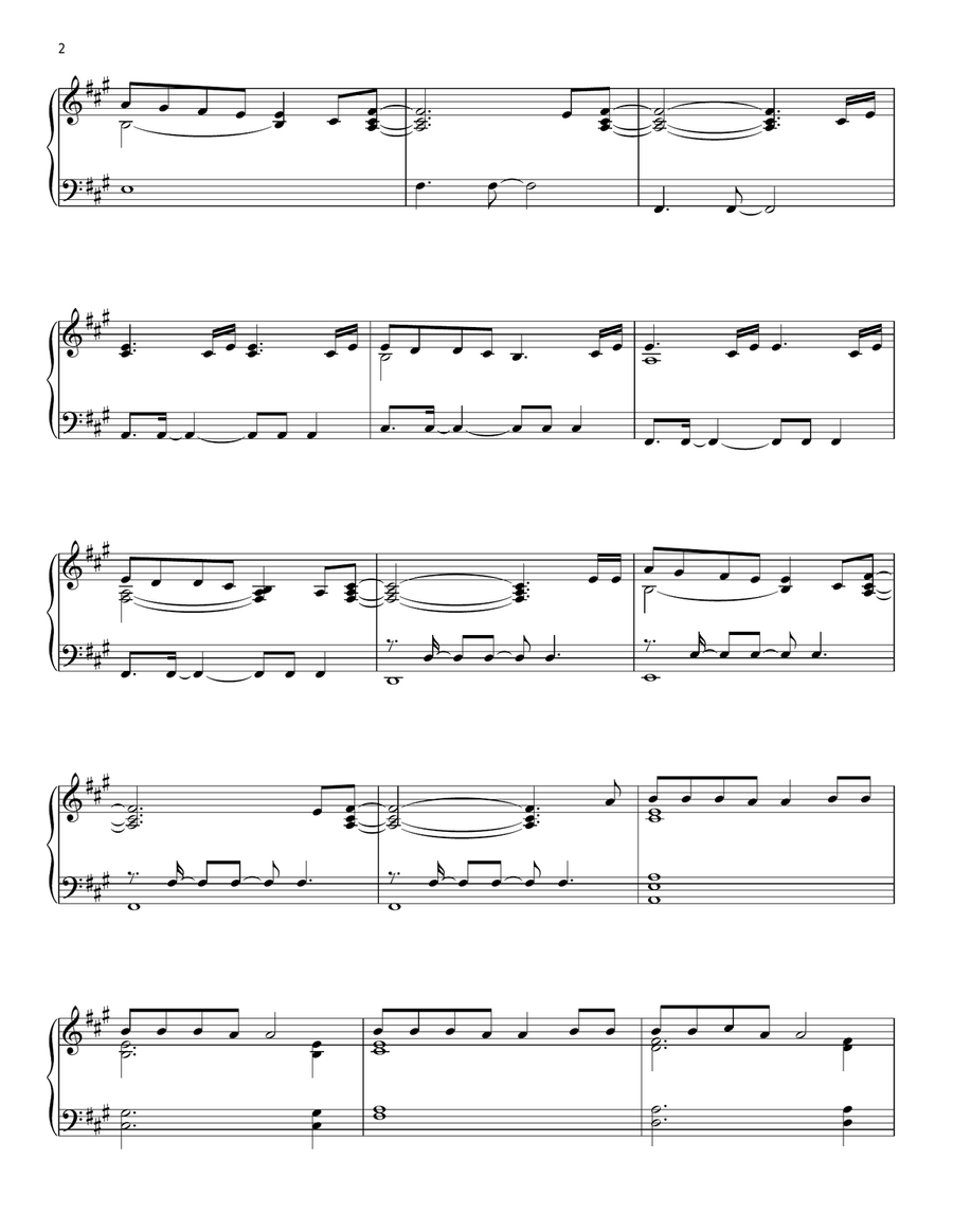 Love Me Like You Do Piano Solo scores gallery preview page 2