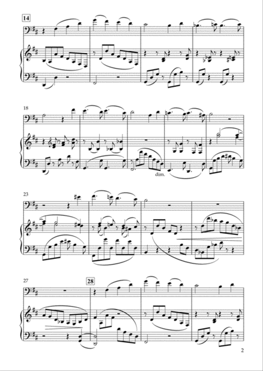 ‘Wie Melodien zieht es mir (It moves like a melody)' Op.105-1 in D Major for Violoncello & Piano Viola scores gallery preview page 2