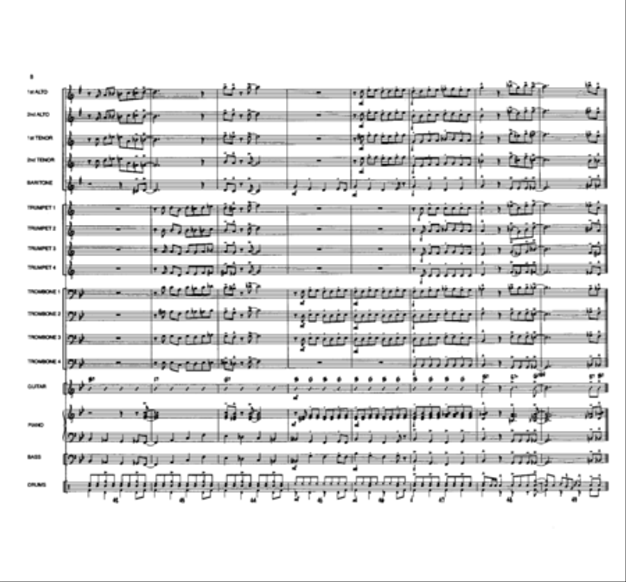 Wild Card Shuffle Jazz Ensemble scores gallery preview page 7