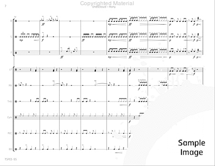 Undisclosed Percussion Ensemble scores gallery preview page 11