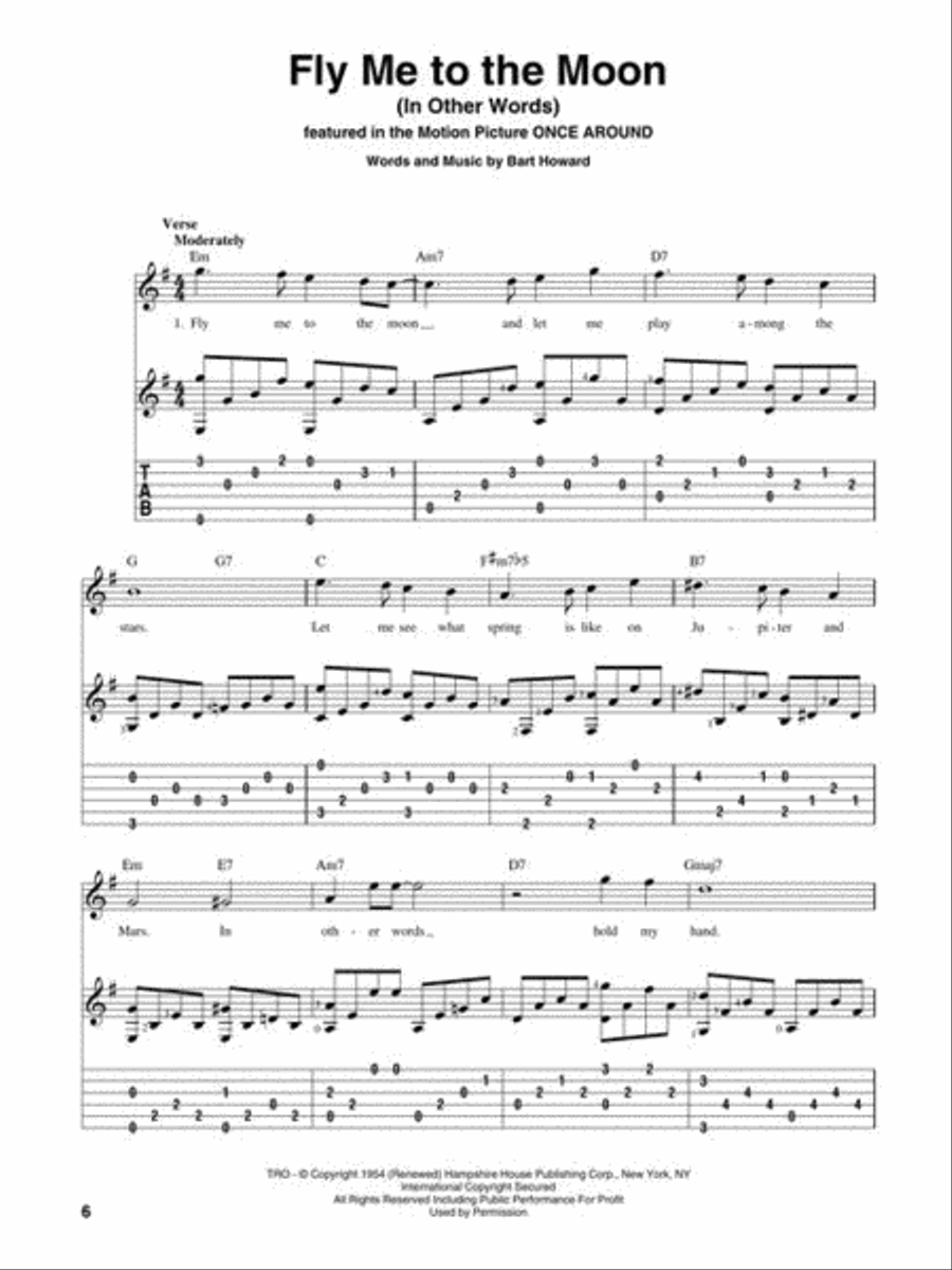 Fingerpicking Standards Electric Guitar scores gallery preview page 6