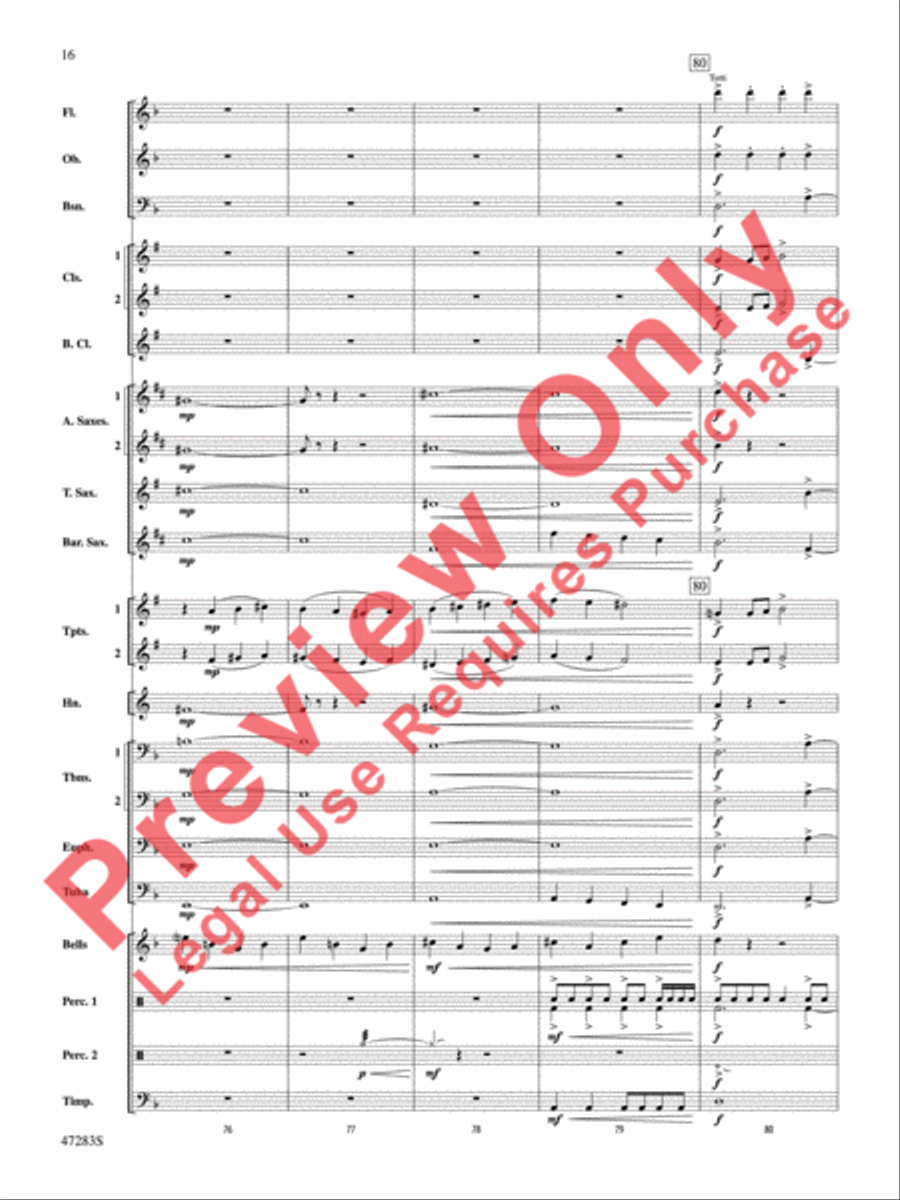 Red Giant Red Giant Concert Band scores gallery preview page 17