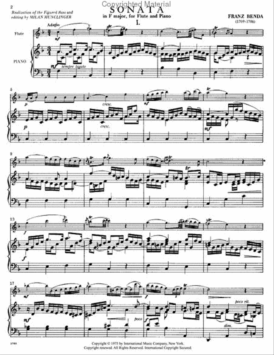Sonata In F Major Flute Solo scores gallery preview page 2