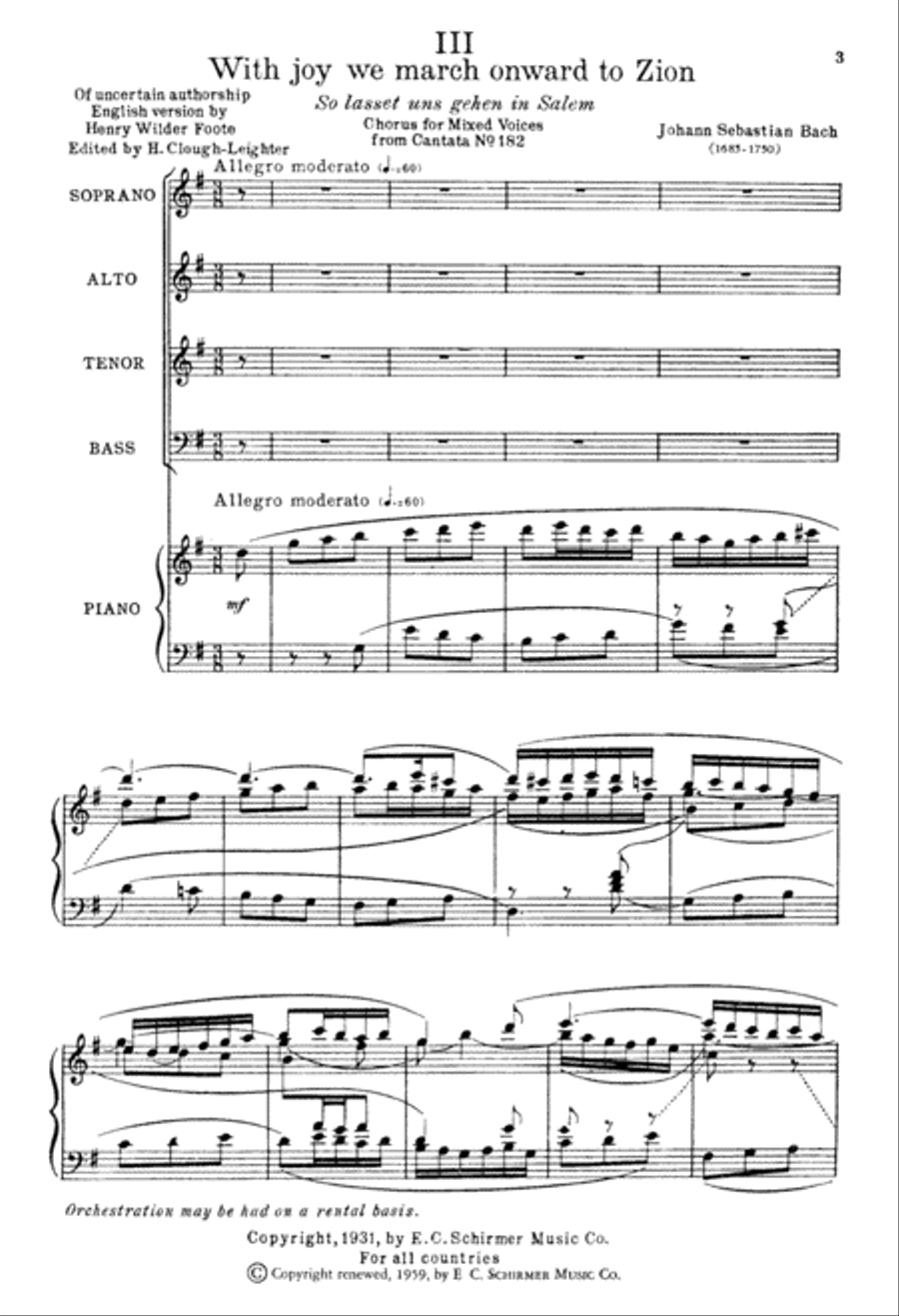 With Joy We March onward to Zion (So lasset uns gehen in Salem) 4-Part scores gallery preview page 2