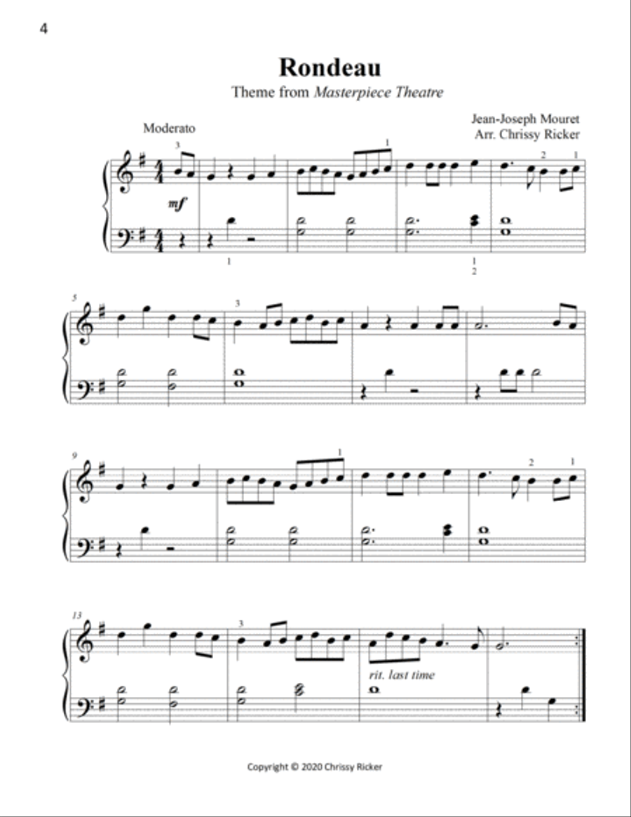 More Easy Classical Favorites - 12 Arrangements for Late Elementary Pianists Easy Piano scores gallery preview page 4