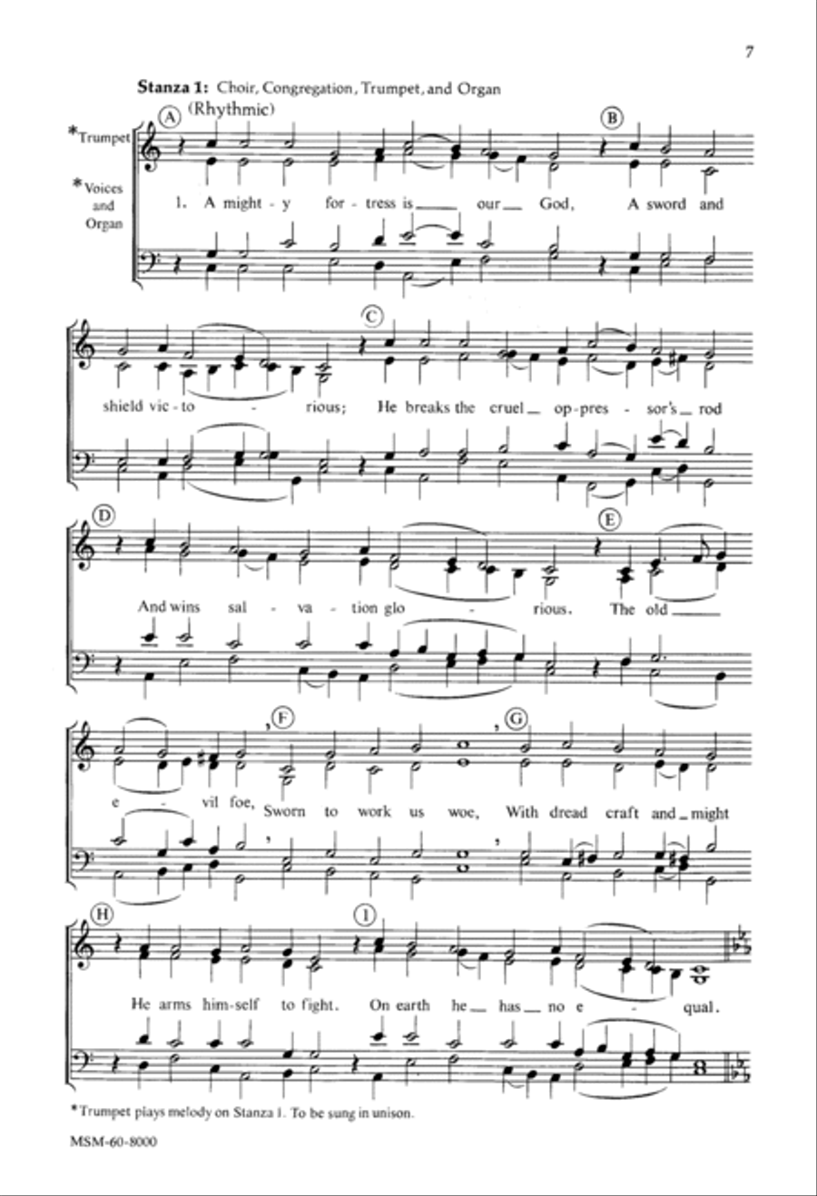 A Mighty Fortress A Mighty Fortress 3-Part scores gallery preview page 6