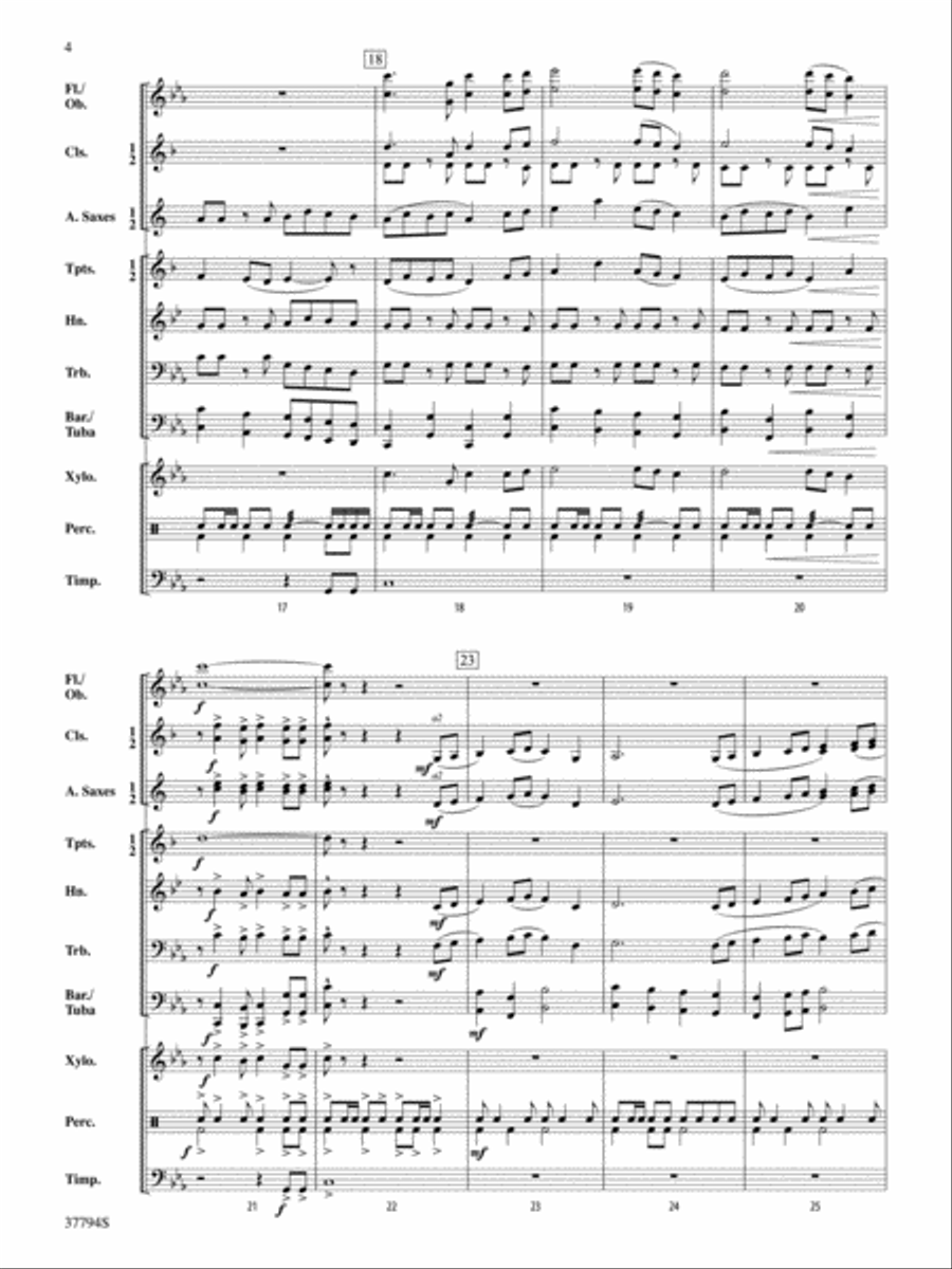 Mystery Bay March: Score Mystery Bay March: Score Concert Band scores gallery preview page 4