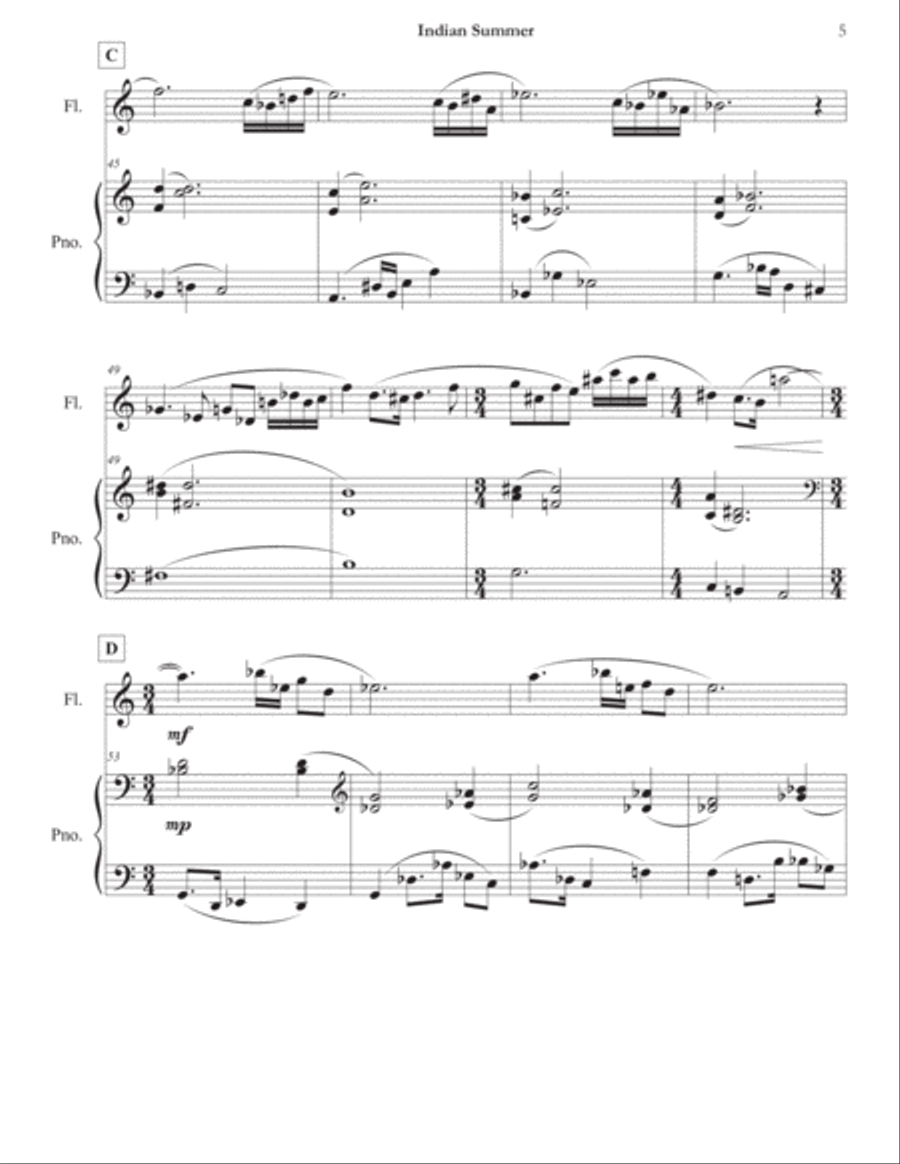 Indian Summer Indian Summer Flute Solo scores gallery preview page 6
