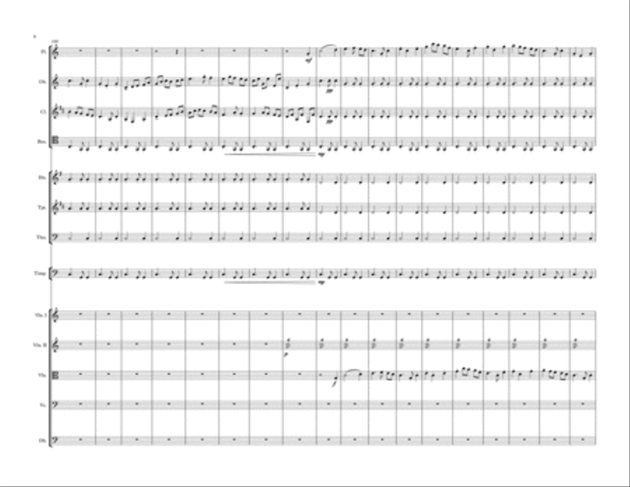 Symphony (No.1) in C - III - Presto-Scherzo Small Ensemble scores gallery preview page 6