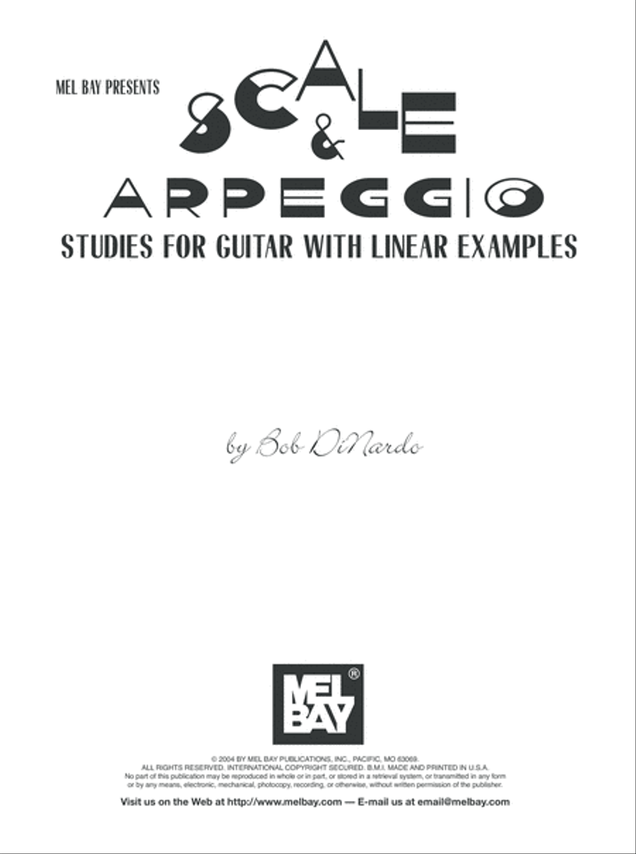 Scale & Arpeggio Studies for Guitar with Linear Examples Classical Guitar scores gallery preview page 2