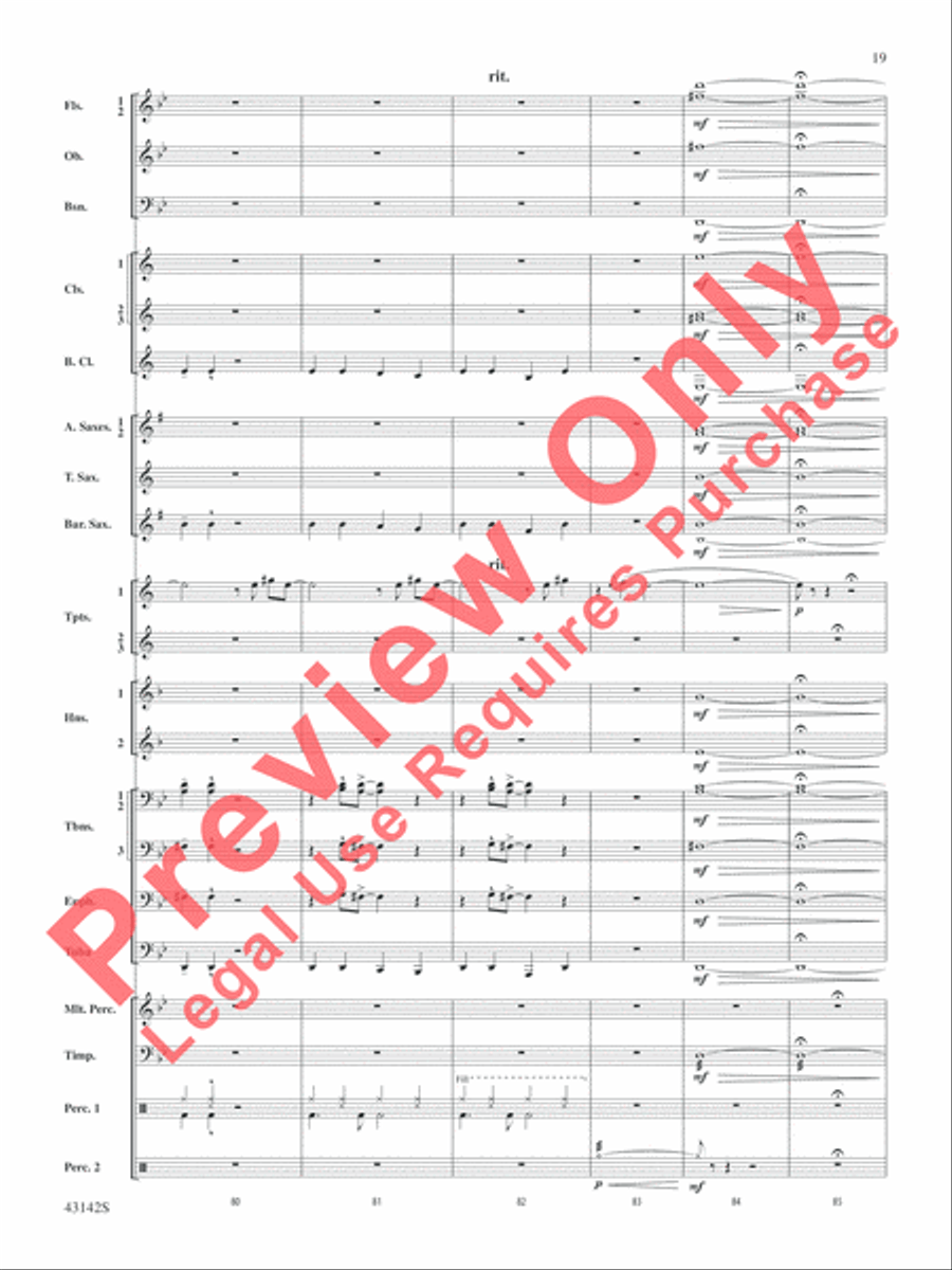 The Doors on Tour Concert Band scores gallery preview page 20