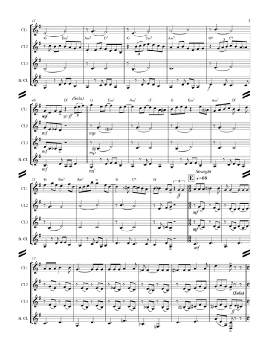 Blue Moon Blue Moon Woodwind Quartet scores gallery preview page 4