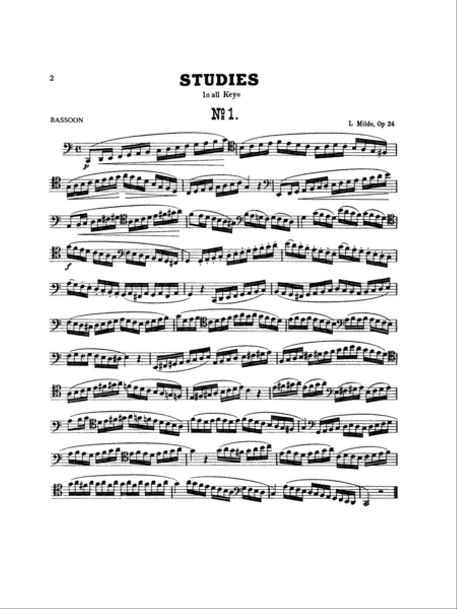 Twenty-five Studies Bassoon Solo scores gallery preview page 3