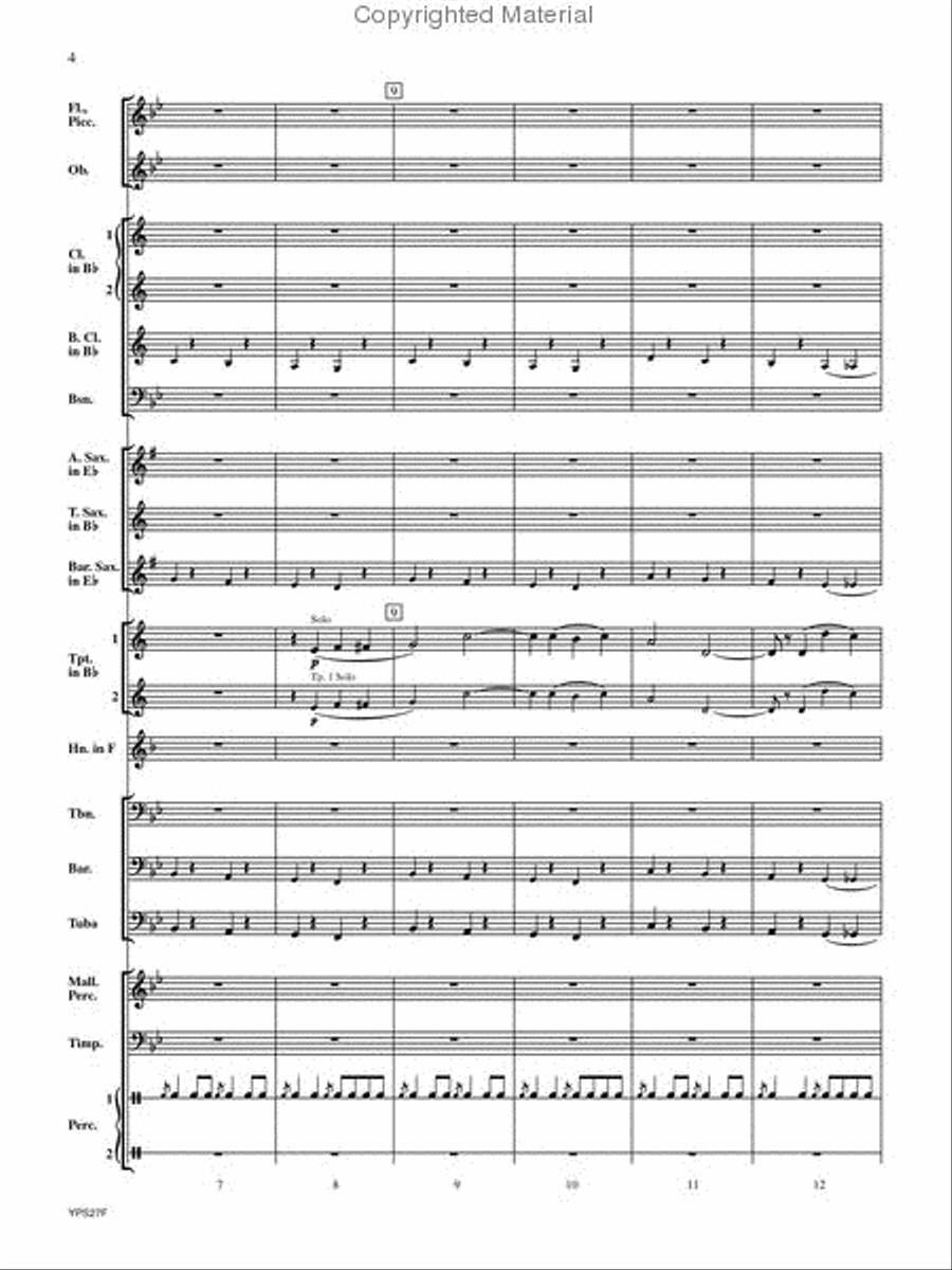 Alpine March Concert Band scores gallery preview page 3