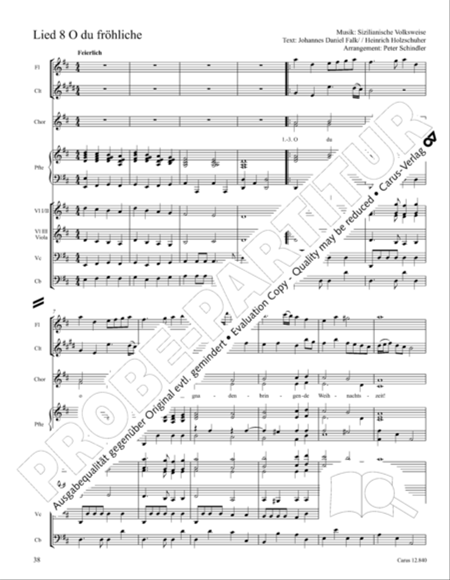 Ochs und Esel wissen mehr Orchestra scores gallery preview page 38