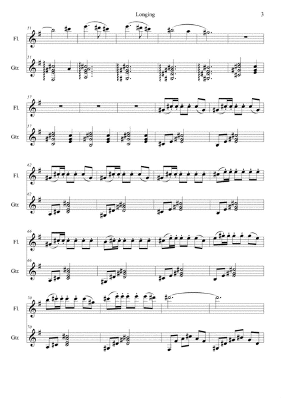 Longing Flute scores gallery preview page 3