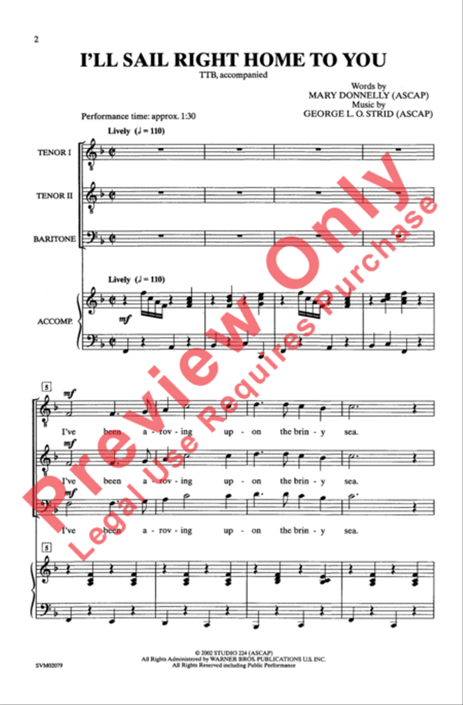 Ill Sail Right Home To You - TTB TTB scores gallery preview page 2
