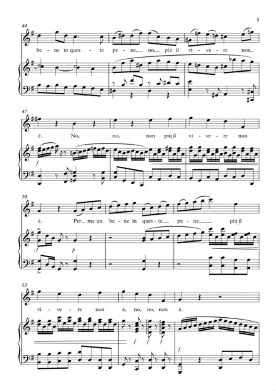 Senza un addio? Voice scores gallery preview page 5
