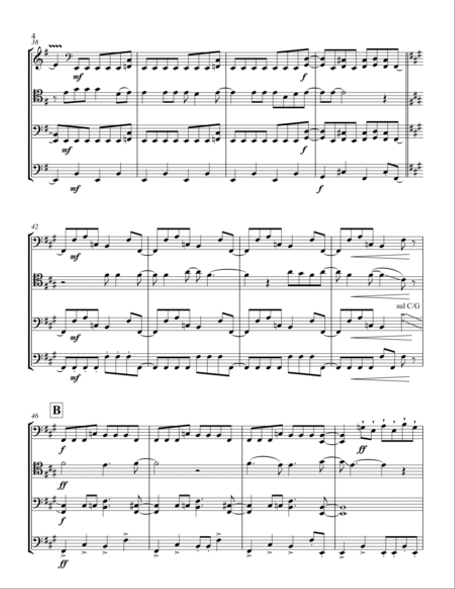 Enter Sandman String Quartet scores gallery preview page 4