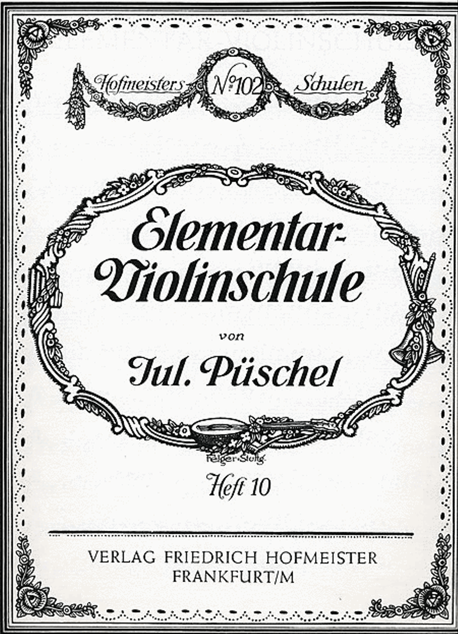Elementar-Violinschule, Heft 10 Violin scores gallery preview page 1
