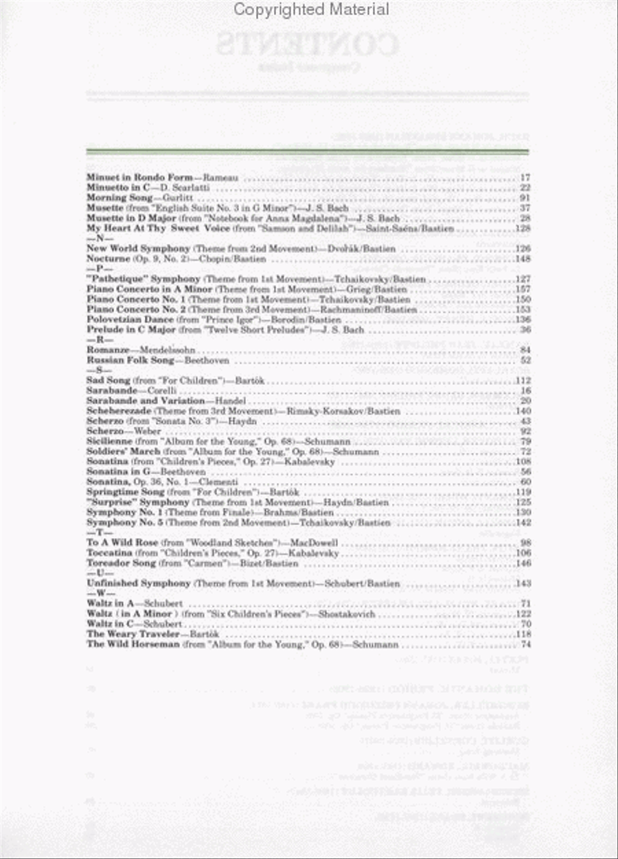 Easy Piano Classics Piano Method scores gallery preview page 3