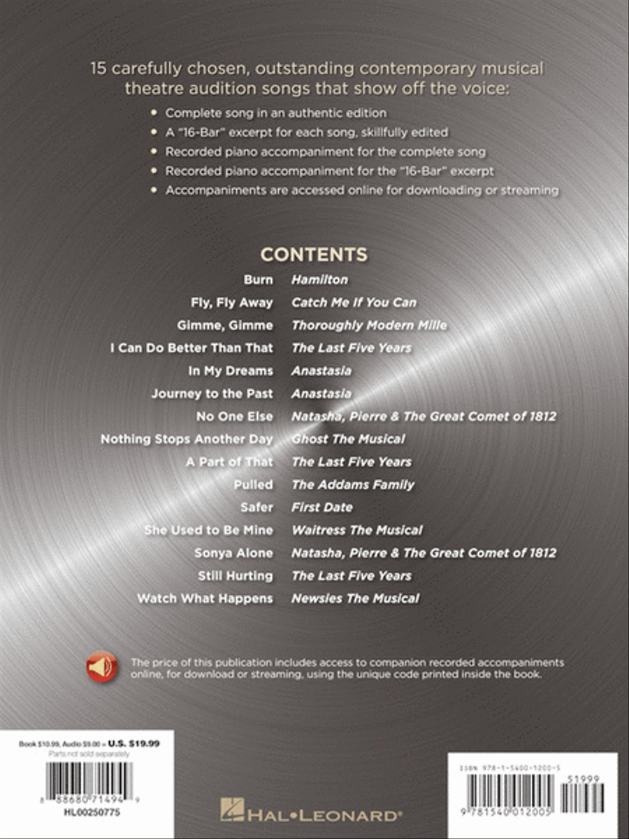 Contemporary Broadway Audition: Women's Edition - Book/Online Audio Voice scores gallery preview page 9